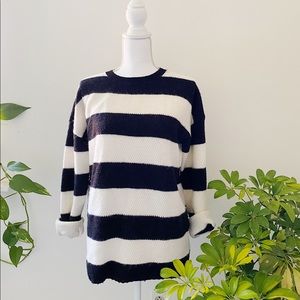 The Kooples • Black & White Stripes Sweater